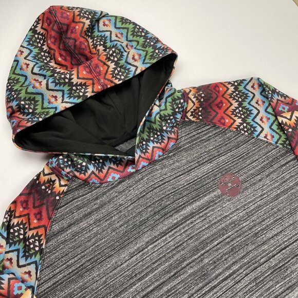 Hooey Hoodie Sweatshirt Men’s XL Aztec Rodeo Western Cowboy Poly Blend Colorful - Picture 1 of 10